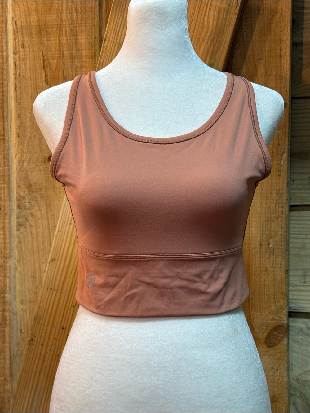 Women's Cropped Tank Top - Mauve Rose